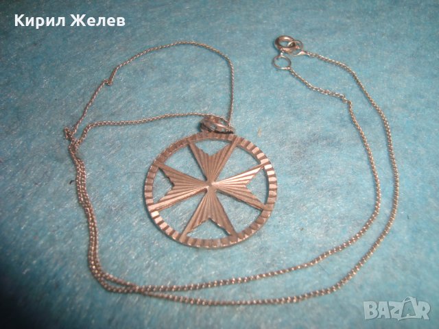 СРЕБЪРЕН МАЛТИЙСКИ КРЪСТ с ВЕРИЖКА - СРЕБРО 925 СРЕБЪРНО КОЛИЕ МЕДАЛЬОН ПЕНДАНТ 25139, снимка 9 - Колиета, медальони, синджири - 35769779