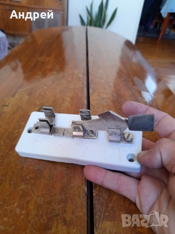 Стар порцеланов антенен включвател,изключвател, снимка 7 - Антикварни и старинни предмети - 42664875