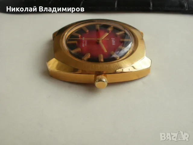 Заря голям 40 мм. руски мъжки часовник позлатен , снимка 12 - Мъжки - 49180760