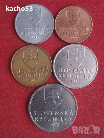 Лот монети Словакия., снимка 2 - Нумизматика и бонистика - 53732575