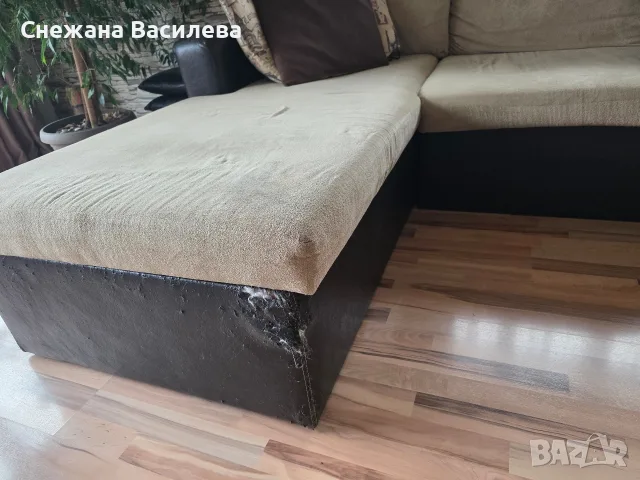 Ъглов диван ,изпорзван, снимка 4 - Дивани и мека мебел - 56241418