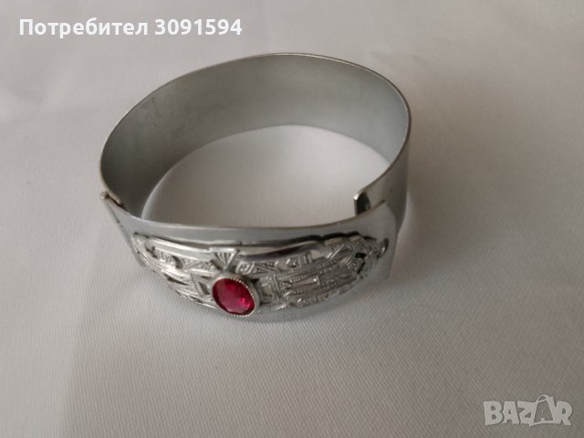 Стара стилна дамска гривна новохром, снимка 7 - Антикварни и старинни предмети - 41442676