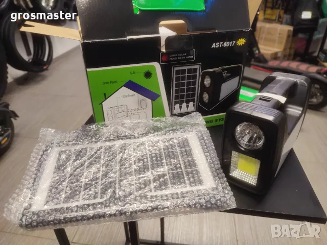 Преносима соларна станция с 3 LED лампи и функция пауърбанк, снимка 3 - Соларни лампи - 50419161