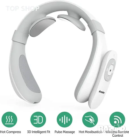 Масажор за врат и рамена с нагряване Neck Relax FE5718, снимка 5 - Масажори - 49105989