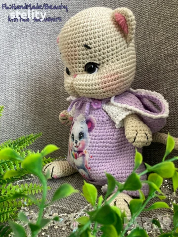 Плетена играчка коте, снимка 4 - Други - 50963905