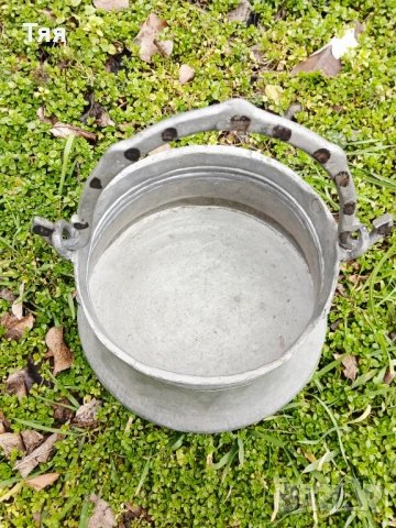 Малко бакърено котле , снимка 3 - Антикварни и старинни предмети - 53579406