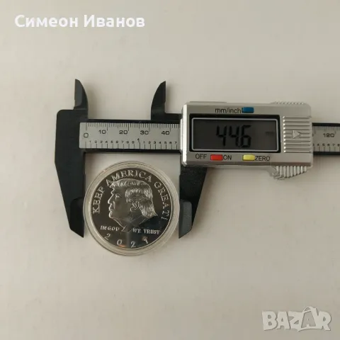 Плакет монета Доналд Тръмп 2021 в капсула посребрен B0101, снимка 5 - Нумизматика и бонистика - 48692271