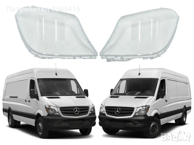 Стъкла за фарове на Mercedes Sprinter W906 Facelift (2014-2018), снимка 5 - Аксесоари и консумативи - 50951058