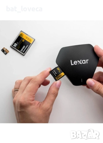 Четец на карти Lexar Professional Multi Card Reader 3 в 1 SD / Micro SD / CF USB 3.1 Type-C, снимка 5 - Чанти, стативи, аксесоари - 53772112