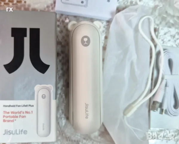 Преносим вентилатор за кръст (Model F6) с Powerbank и LED фенерче, isuLife Life8 Plus, снимка 3 - Външни батерии - 55679437