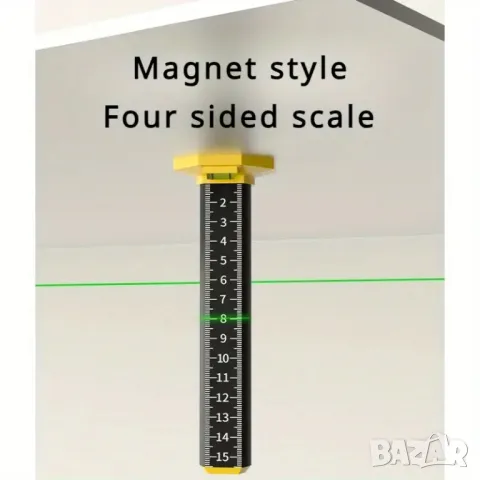 Магнитна стойка за нивелиране на тавани, снимка 4 - Измервателни инструменти - 49279182