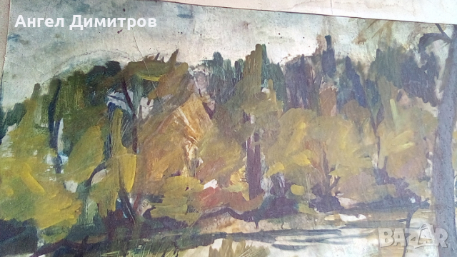 Стара картина гваш Борис Новиков ?, снимка 6 - Антикварни и старинни предмети - 36260695