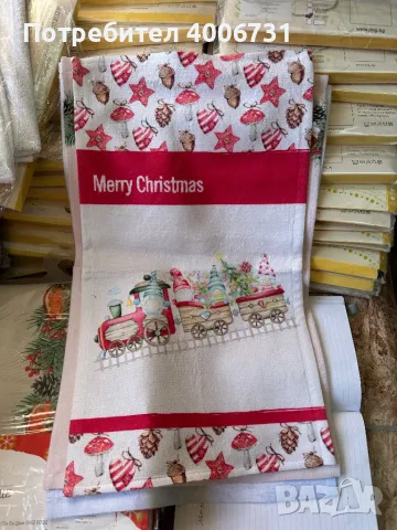 Коледна кърпа, снимка 8 - Хавлиени кърпи - 48037488
