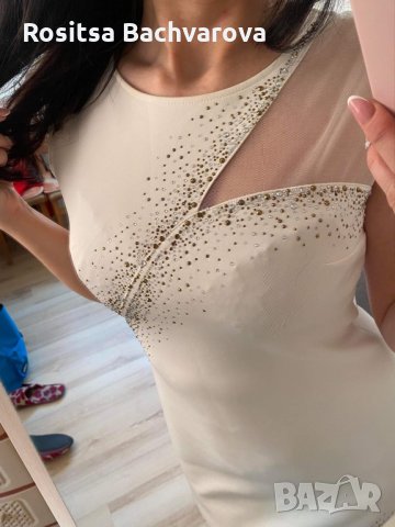 Бяла рокля, L размер, снимка 13 - Рокли - 28339973