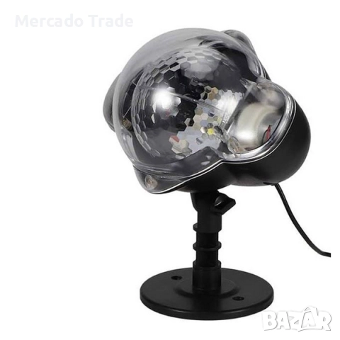 Лазерен прожектор Mercado Trade, Червени и зелени светлини, снимка 2 - Декорация за дома - 52226810