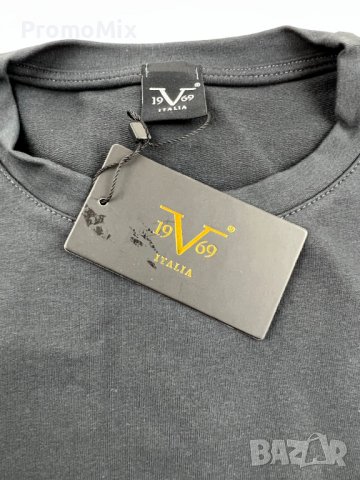 Мъжка тениска 19V69 Italia by Versace 19.69 Azir L блуза с къс ръкав, снимка 7 - Тениски - 41264214