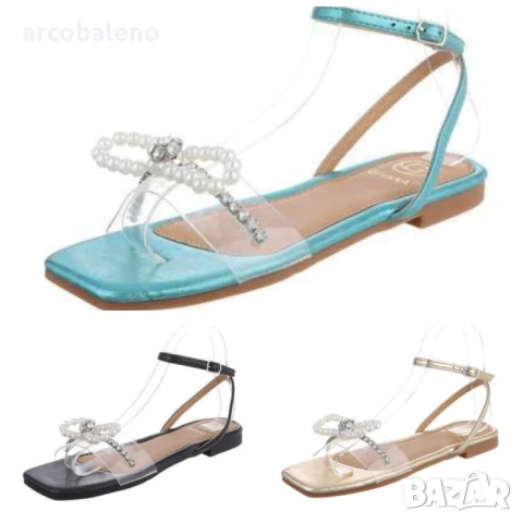 Дамски равни сандали, 3цвята 