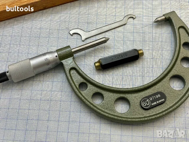 Микрометър точков 50-75мм. Mitutoyo, снимка 4 - Шублери - 48128897