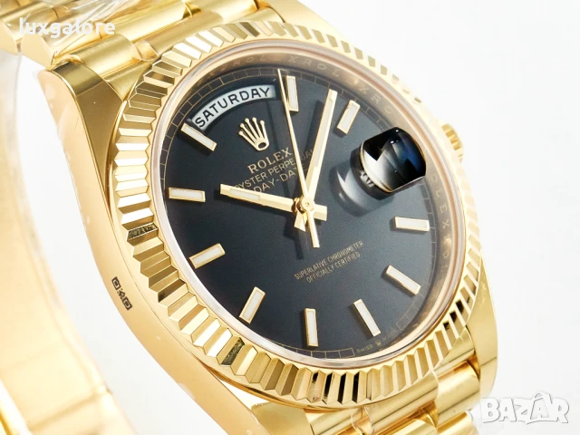 Мъжки часовник Rolex Oyster Perpetual Day-Date 40 с автоматичен швейцарски механизъм, снимка 3 - Мъжки - 50953913