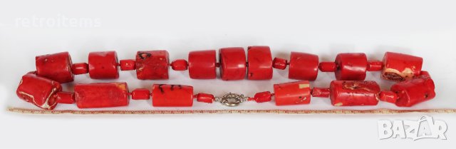 Антикварна Огърлица от Огромни Естествени Корали. Тегло 1.035 кг!