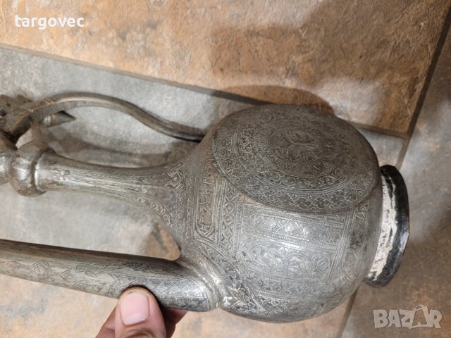 Уникален старинен турски ибрик, снимка 4 - Антикварни и старинни предмети - 44325418