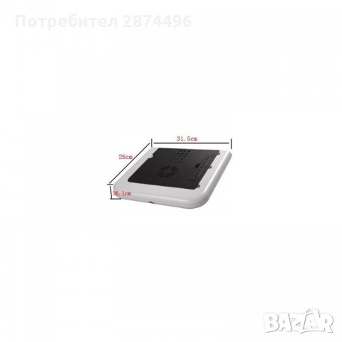 0408 Сгъваема маса за лаптоп с вграден охладител E-table, снимка 4 - Лаптоп аксесоари - 35795795