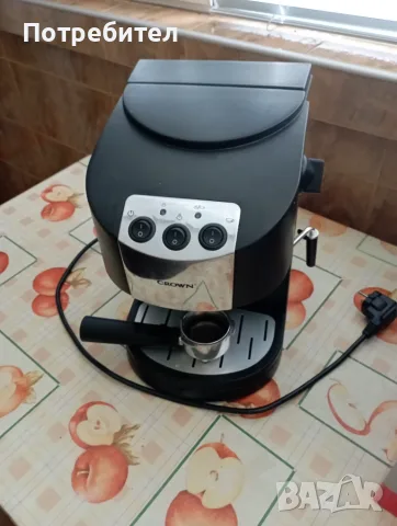 Еспресо кафемашина Crown CEM-1510 (15 bar / 1050W) – в оригинална кутия, снимка 2 - Кафемашини - 55919949