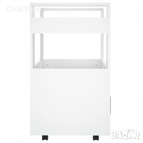 Кухненска количка, бяла, 60x45x80 см, инженерно дърво, снимка 6 - Други - 40028398