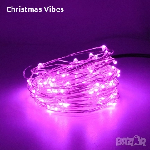 Коледни лампички на батерии в различни цветове, снимка 8 - Декорация за дома - 52081333