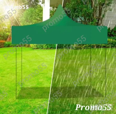 3х3м Сгъваема шатра 18кг. с непромокаемо покривало, снимка 9 - Градински мебели, декорация  - 49270272