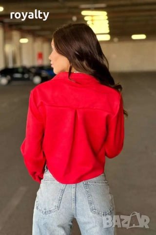 Елегантно дамско сако в червено, снимка 4 - Сака - 52213172