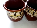 Стари неупотребявани глинени чаши 6бр.комплект, снимка 3