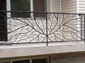 Изработка и монтаж на парапети за тераси и стълбища от ковано желязо , снимка 1
