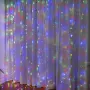 Коледни лампички с 300Led лампи 3 метра на 3 метра ,коледна завеса с дистанционно., снимка 1