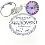 Обеци кръгли кристали Swarovski висящи-Vitral Light, снимка 1