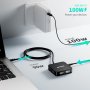 USB C Хъб два порта 4K/60Hz HDMI, 100W PD, USB C 3.0, 2*USB A 3.0, снимка 5