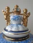 RK Dresden 46см/Дрезден голяма стара немска порцеланова ваза-урна с дръжки/херувими-ангели, снимка 4