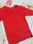 Детска червена блуза р.122