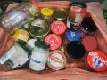 малки и средни буркани с капачки микс, снимка 1