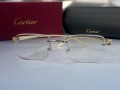 Cartier Мъжки слънчеви очила правоъгълни 3 цвята черни кафяви прозрачни, снимка 14