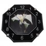 Стенен часовник с флорални мотиви, снимка 1 - Други - 39342566