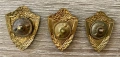 Съветски военни значки за класност (1, 2 и 3 клас), месинг, СССР, снимка 2