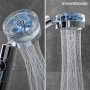 Слушалка за душ с перка и 3D ефект на водата и 360 градуса завъртане.