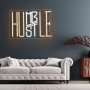 Appneon Hustle LED неонова табела за декорация на стена 35х24 см, снимка 2