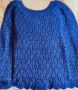 Уникална ръчно плетена блуза от кроше , снимка 1