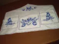 Ретро  Органайзер за Стена ръчна синя бродерия, снимка 2