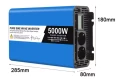 Инвертор чиста синусоида с LCD екран 5000W DC 12/24v към AC220v-50Hz, снимка 2