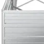 vidaXL Повдигната градинска леха, 400x80x45 см, стомана, сребриста, снимка 6