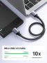 UGREEN Micro USB 3.0 кабел, USB 3.0 A към Micro B, найлонова плетена обвивка, снимка 4