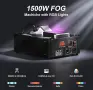 НОВО!!! Професионална машина за сценичен пушек ZQ10138, 1500W, 24 RGB LED, DMX512, Remote Control, снимка 7